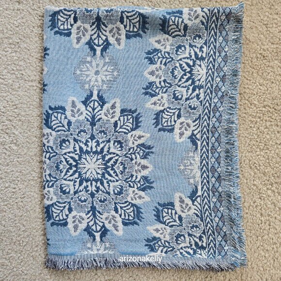 J. Jill Snowflake Jacquard India Ink Blue - Picture 8 of 9